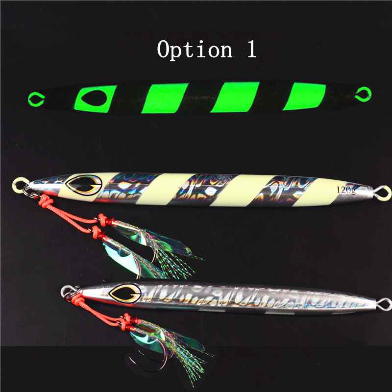 2pc 120/150/180/200/250/300/400g JIG metal lures
