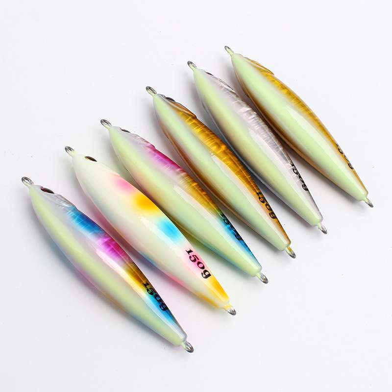 2pc 60/80/100/120/150/200/250g luminous jig lures
