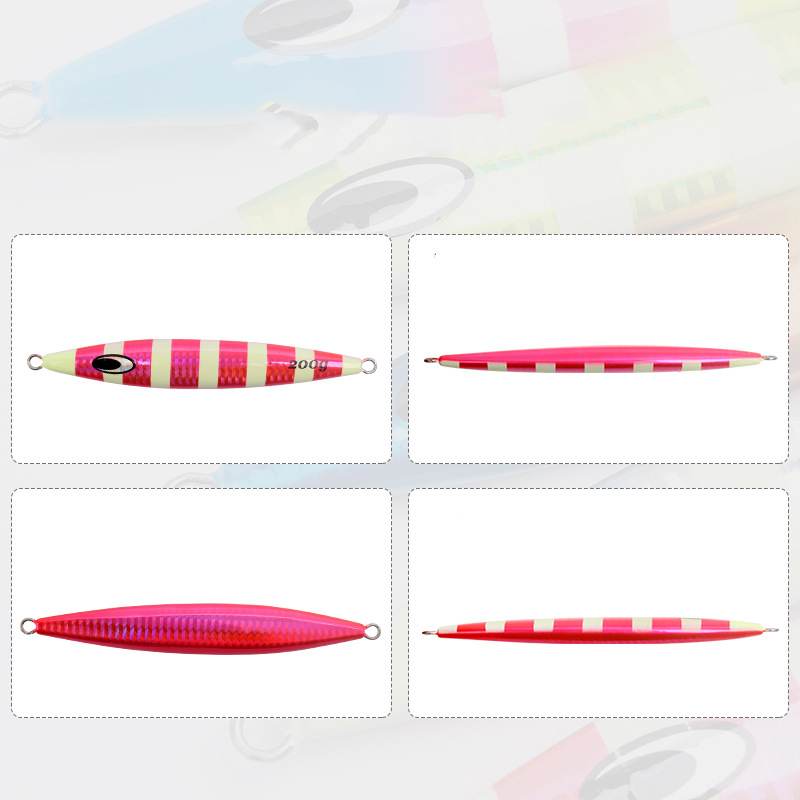 2pc 30/40/60/80/100/120/150/200/250g luminous jig lure