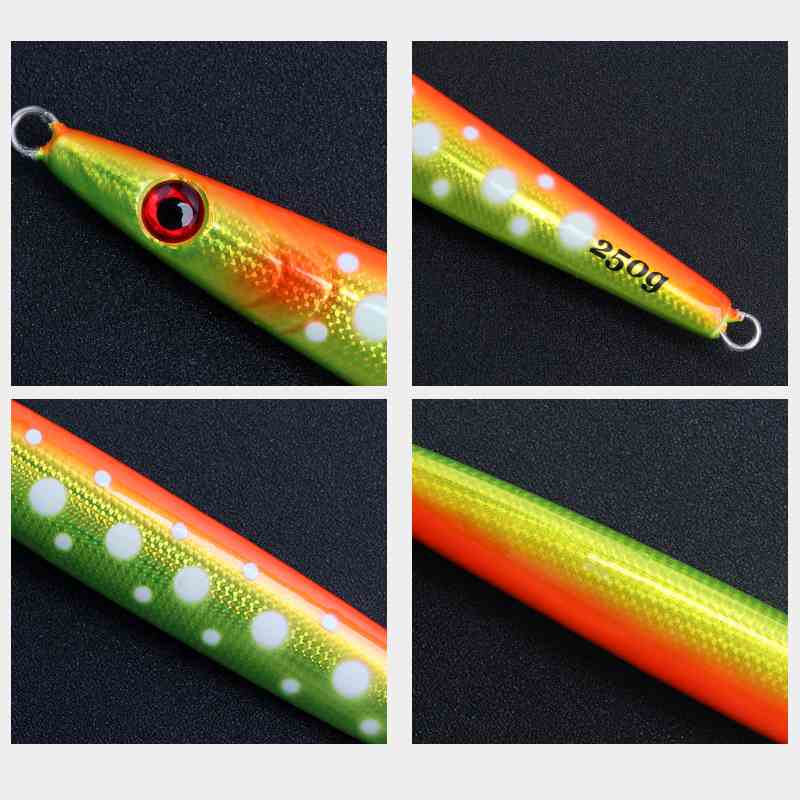 2pc 100/150/200/250/300/400g luminous jig lure