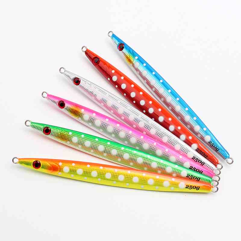 2pc 100/150/200/250/300/400g luminous jig lure