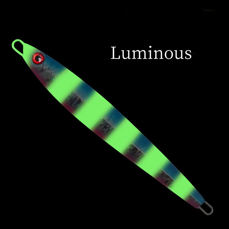 2 pc 80/100/120/160/200g luminous jig lure