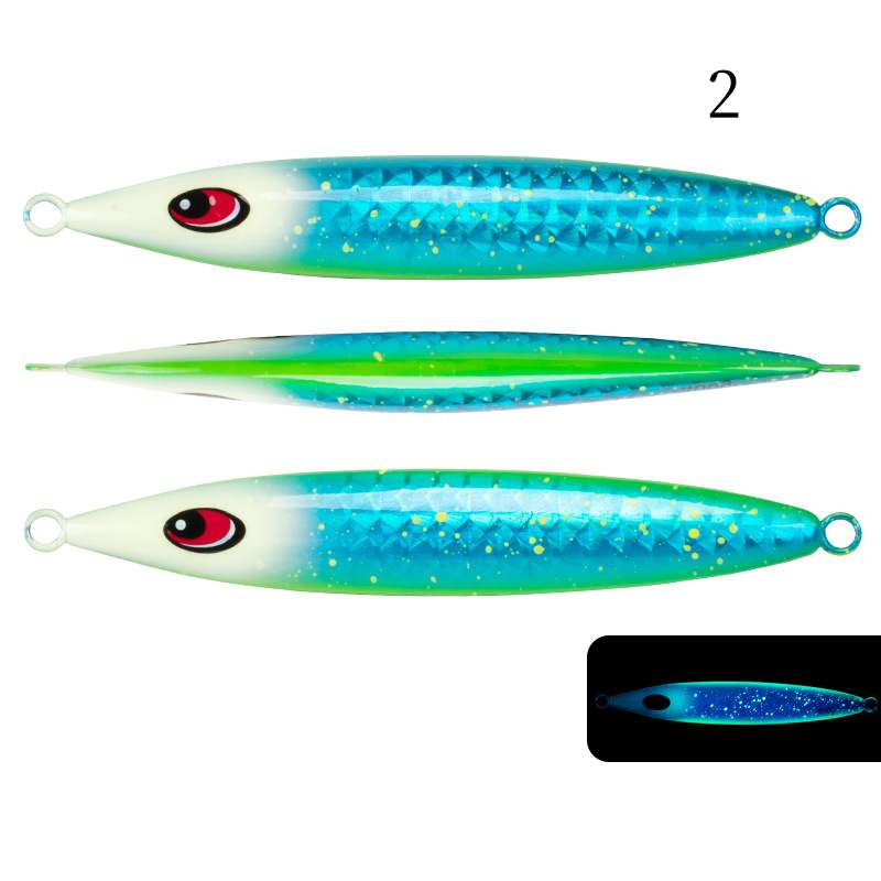 2 pc 250/300/400/500/600g luminous jig lure