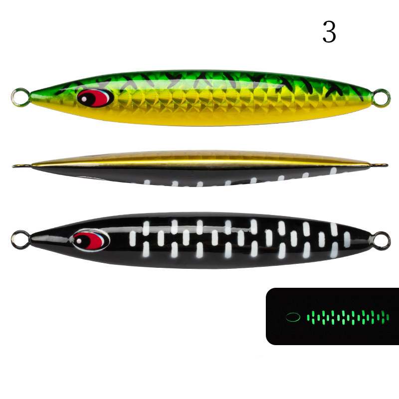 2 pc 250/300/400/500/600g luminous jig lure