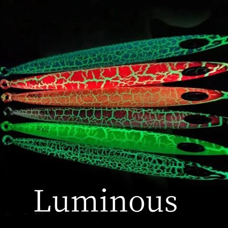 2pc 80/100/120/150/200/250/300/400/500/600/750g luminous jig lure