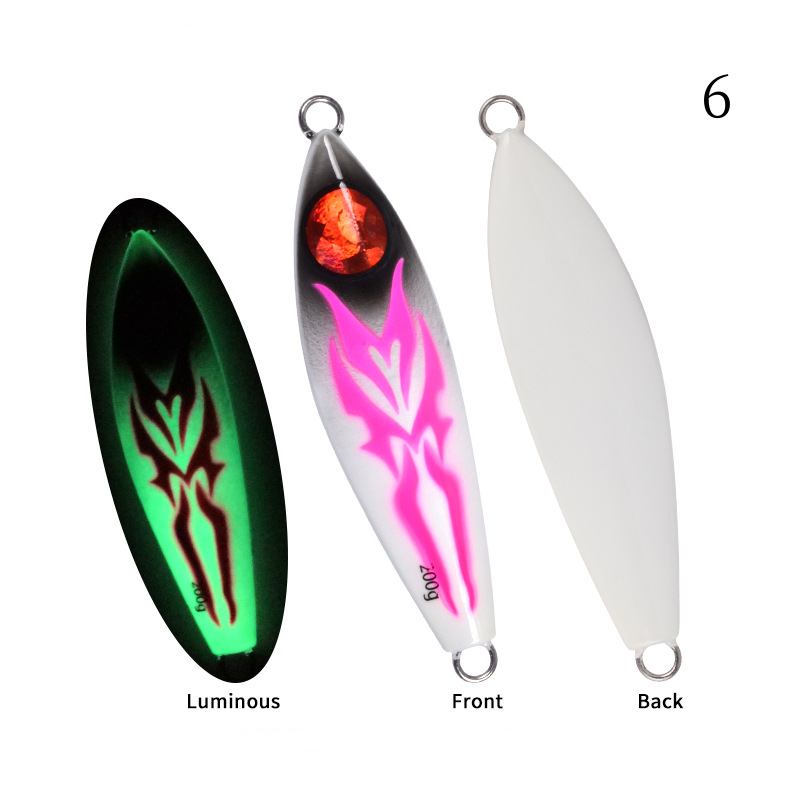 2pc 80/120/150/200g UV luminous jig lure