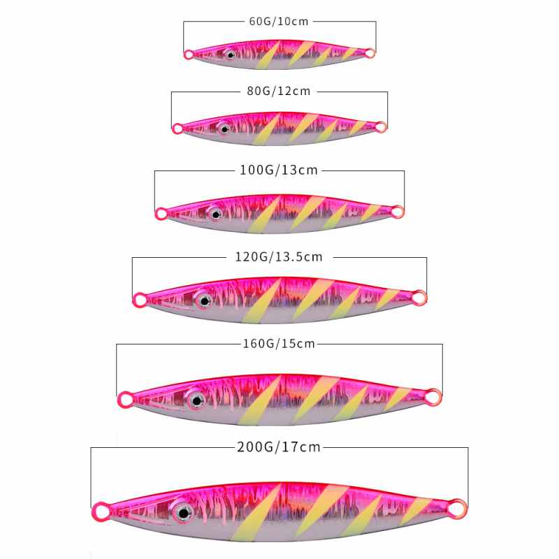 2pc 60/80/100/120/160/200g jig lure