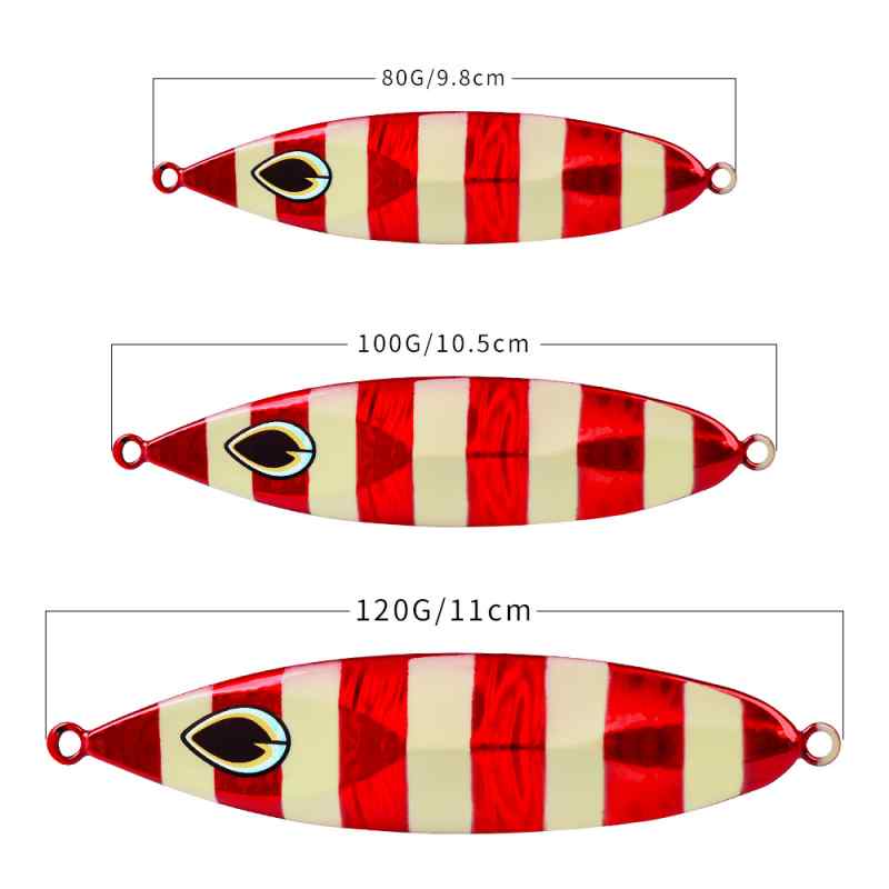 2 pc 80/100/120g jig lures