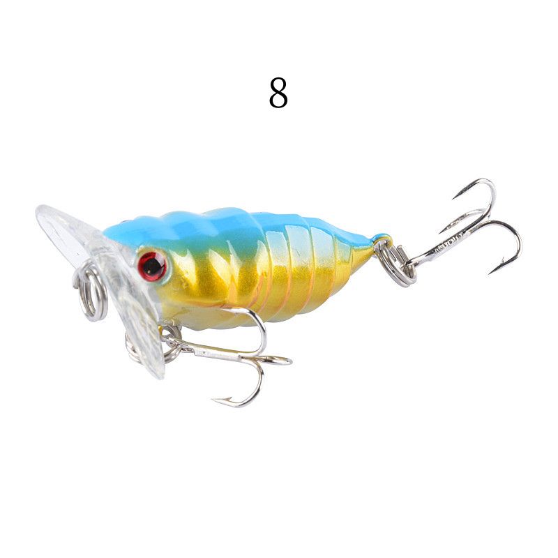 2 pcs 4CM 4.4G popper Fishing Lures