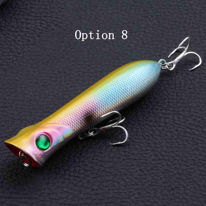 2pcs 8cm 12.2g popper Fishing Lures