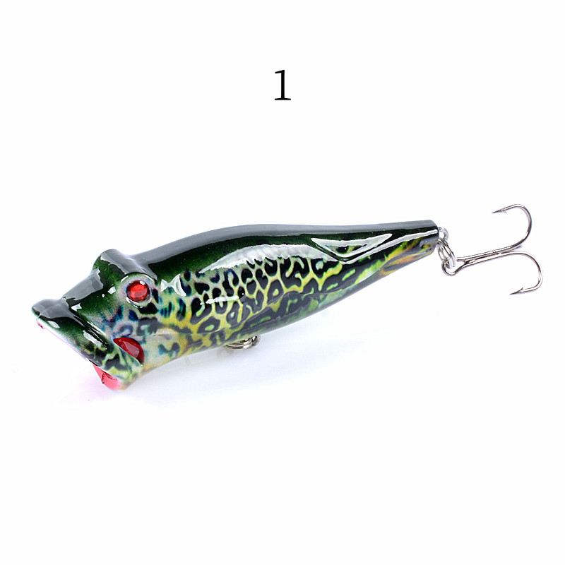 2 pcs 8cm 12.4g popper Fishing Lures
