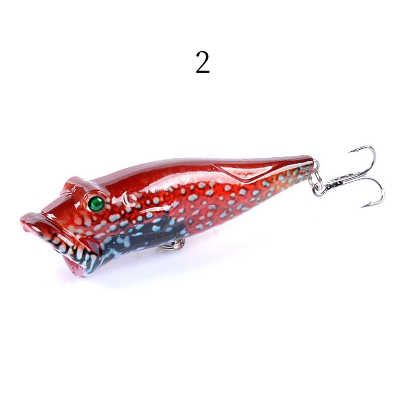 2 pcs 8cm 12.4g popper Fishing Lures