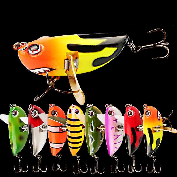 2pcs 6cm 12.5g popper Fishing Lures