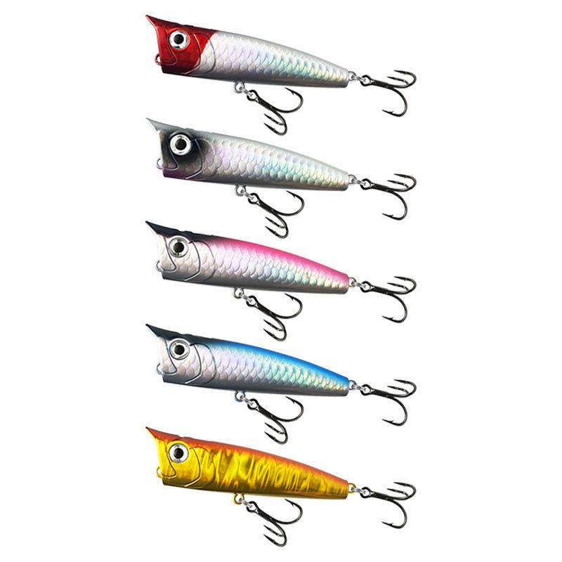 5 pc 8.5g 14.5g 18g popper fishing lure