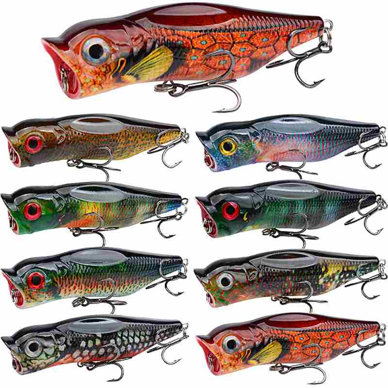 2pcs 8.9cm 16g popper Fishing Lures