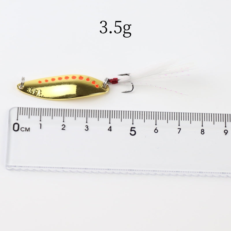 2 pcs Long cast sequin metal leach spoon lure