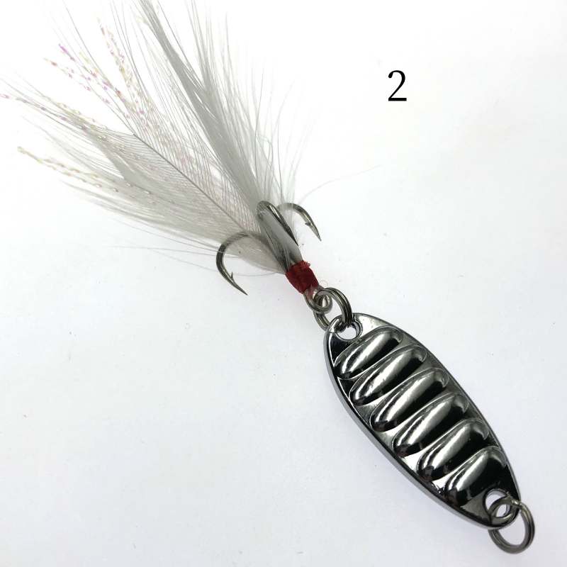 2 pcs Vibration Metal Spoon Bait