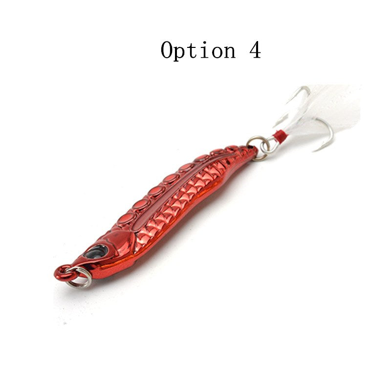 2pc 5/7/10/15/20g luminous metal spoon lure