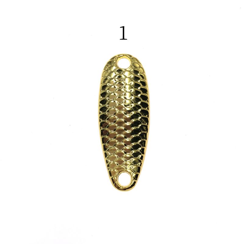 2 pcs Dragon scale metal spoon lure