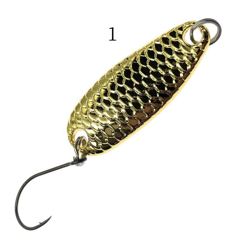 2 pcs Dragon scale metal spoon lure
