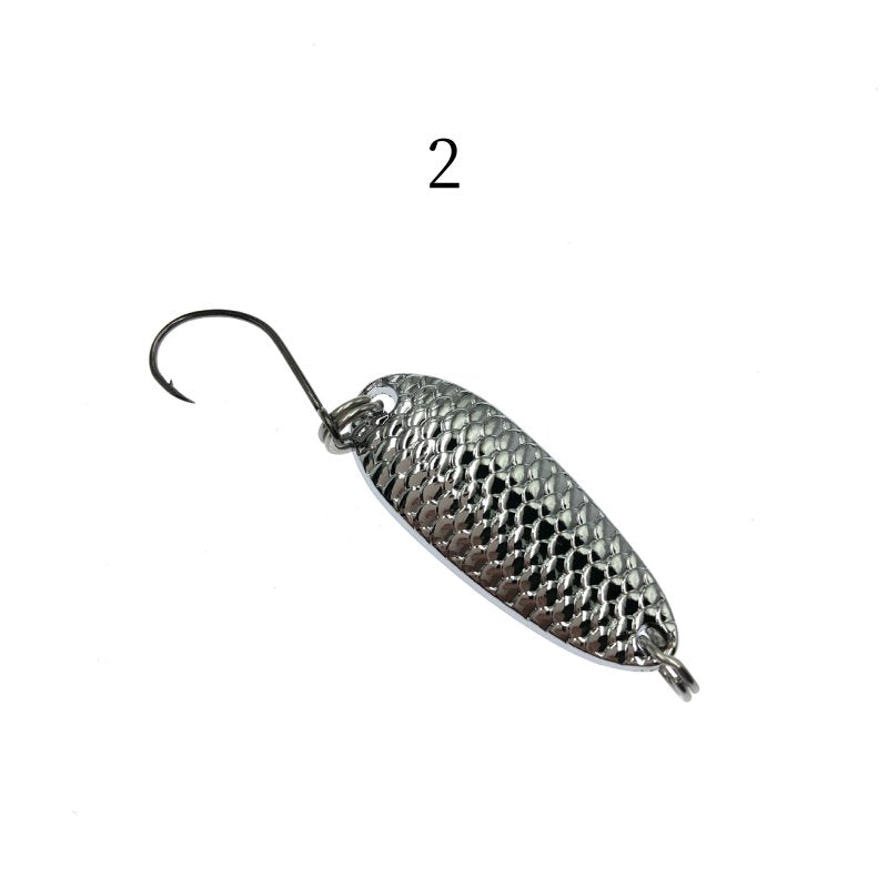 2 pcs Dragon scale metal spoon lure