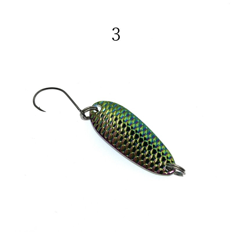 2 pcs Dragon scale metal spoon lure