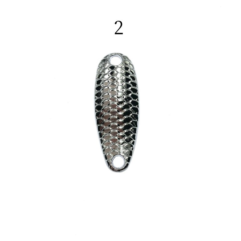 2 pcs Dragon scale metal spoon lure