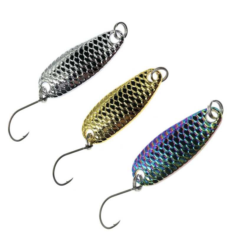 2 pcs Dragon scale metal spoon lure