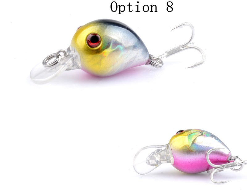 2 pcs 3.2cm 1.5g plastic Crankbait lures