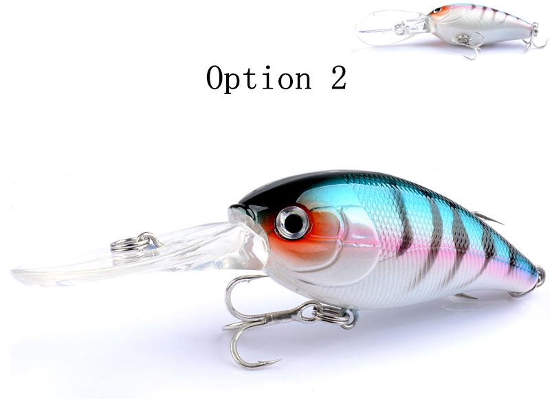 2 pcs 12.5g 10cm plastic Crankbait lures