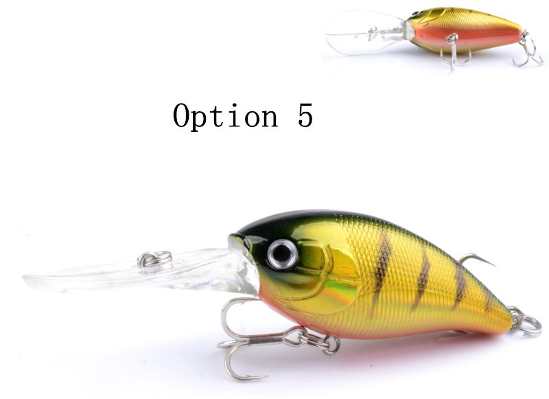 2 pcs 12.5g 10cm plastic Crankbait lures