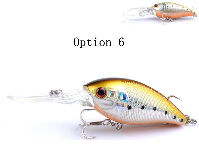 2 pcs 12.5g 10cm plastic Crankbait lures