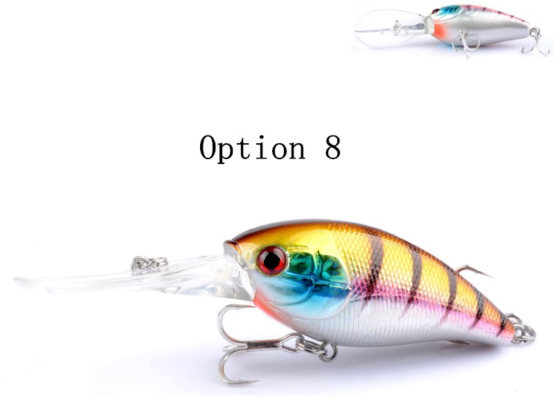 2 pcs 12.5g 10cm plastic Crankbait lures