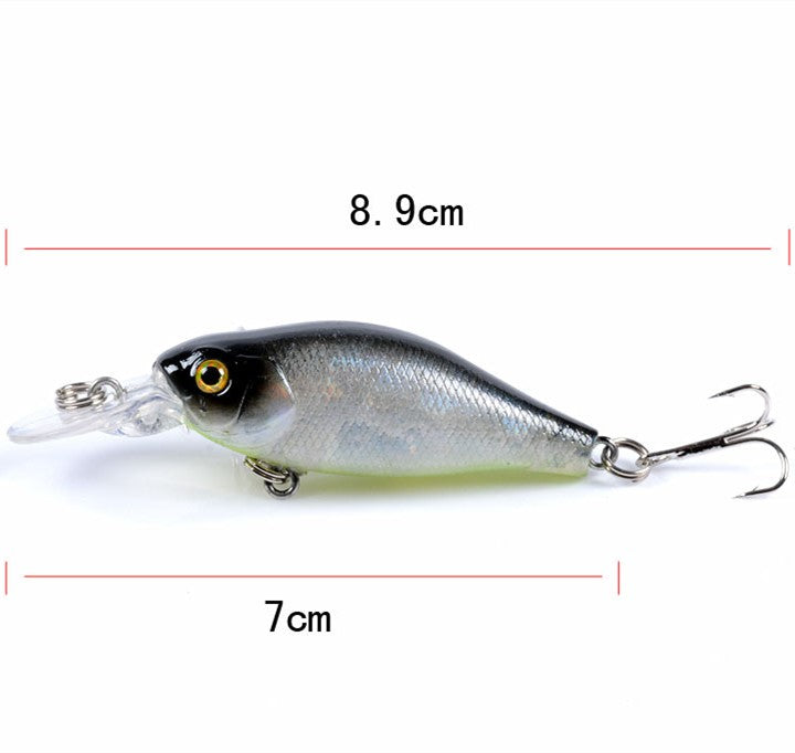 2 pcs 7cm 6.8g floating Crankbait lures