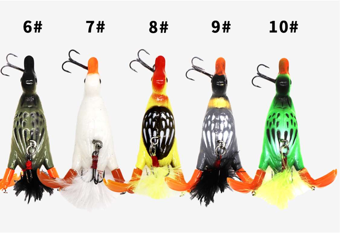 10 pc 9.5CM 14g Duck shaped soft lure