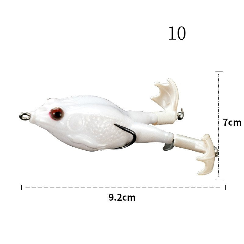 2 pc 9cm 13g soft frog baits with frog legs