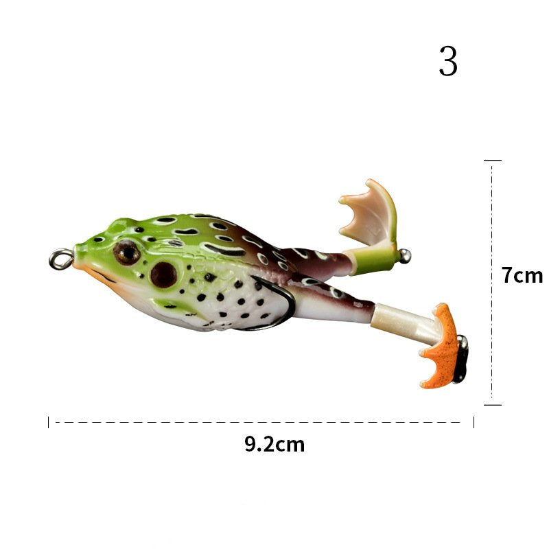 2 pc 9cm 13g soft frog baits with frog legs