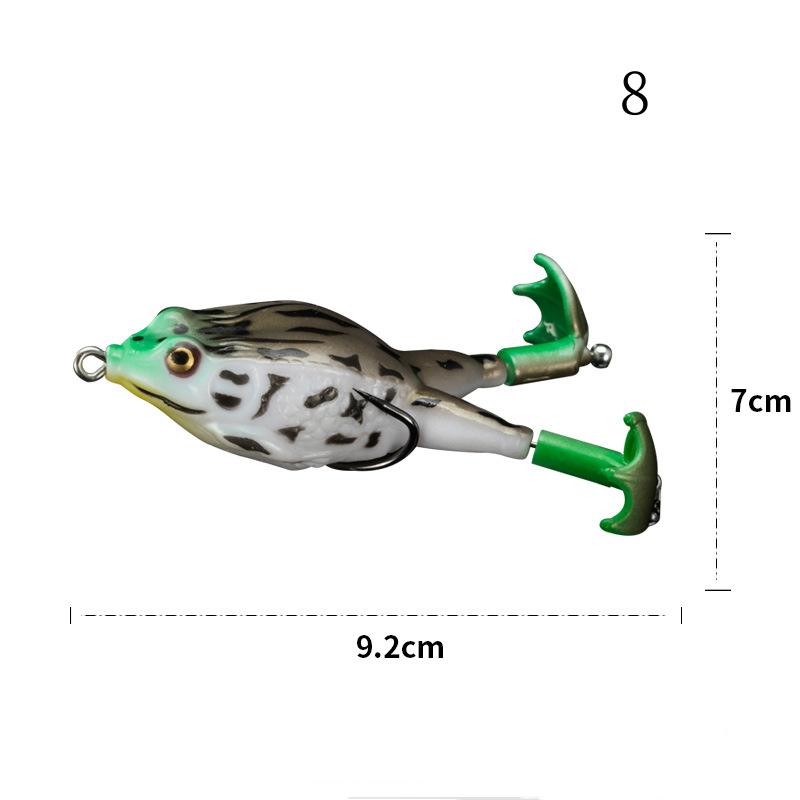 2 pc 9cm 13g soft frog baits with frog legs