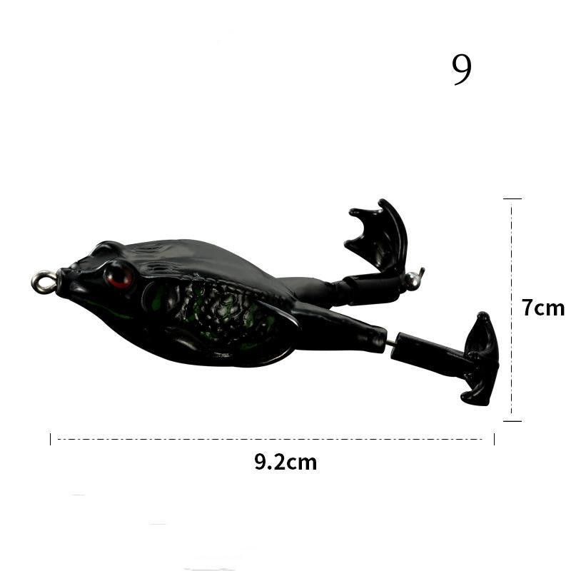 2 pc 9cm 13g soft frog baits with frog legs