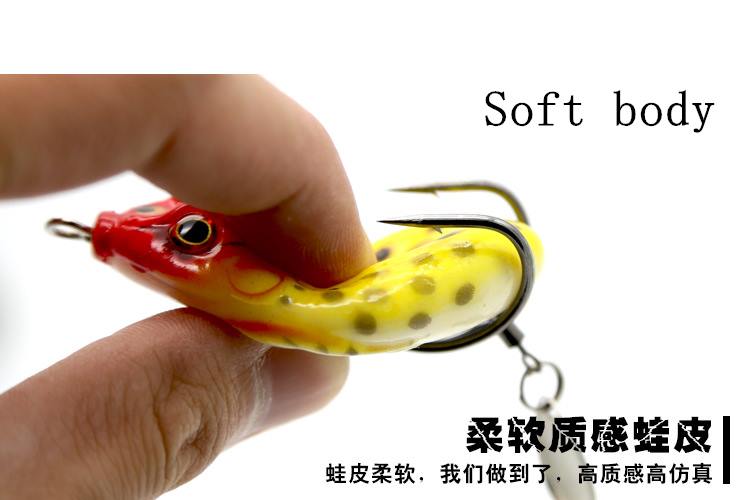 2 pc 5.5cm 13g frog-shaped lure soft bait