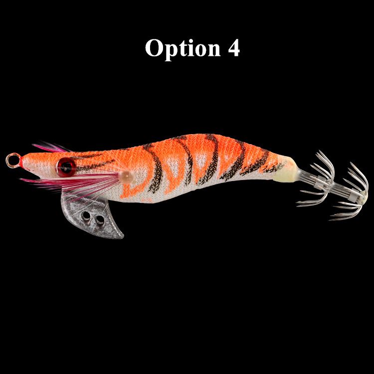 2pcs 7.5/12.5/14.5g Luminous hard shrimp lure with squid hook