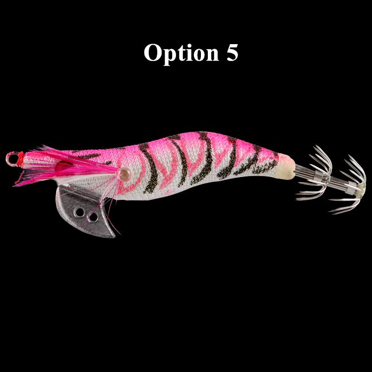 2pcs 7.5/12.5/14.5g Luminous hard shrimp lure with squid hook