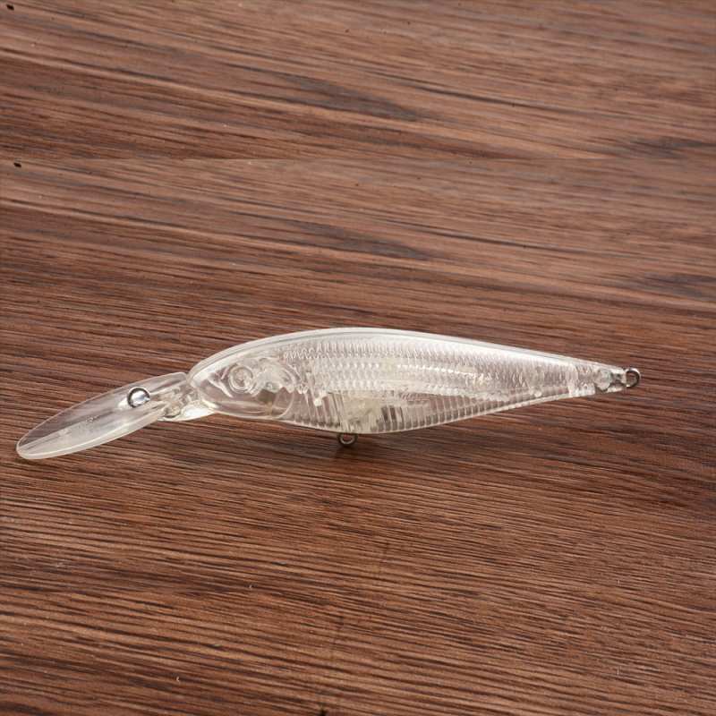 10 pc 11cm 7.6g unpainted minnow lures