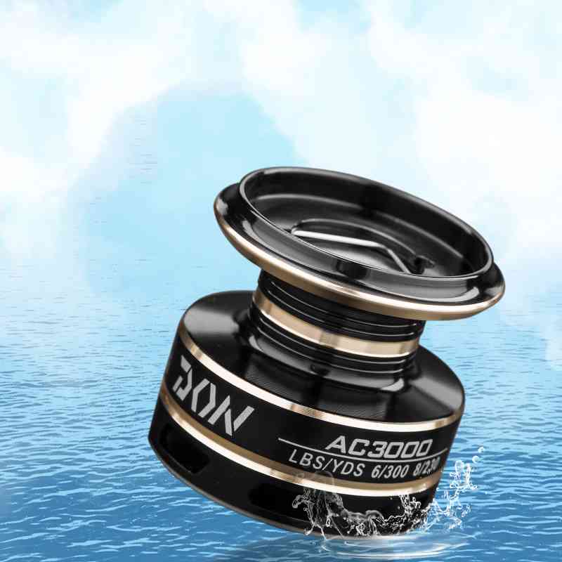 2 pcs all metal bevel line cup fish wheel
