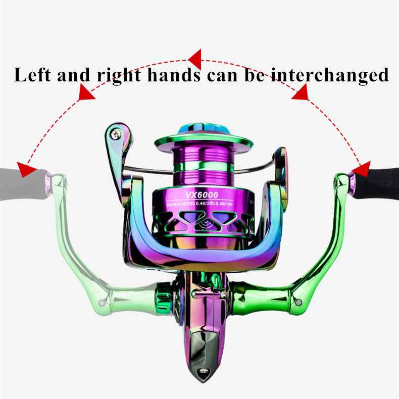 3 pcs metal colorful fishing reel