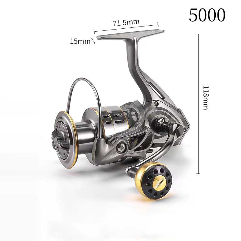 2pc Wholesale of all-metal large-size bevel line cup lure spinning reel