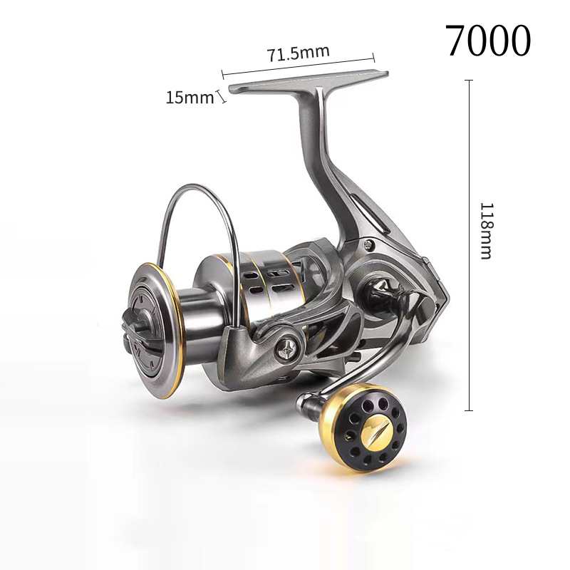 2pc Wholesale of all-metal large-size bevel line cup lure spinning reel