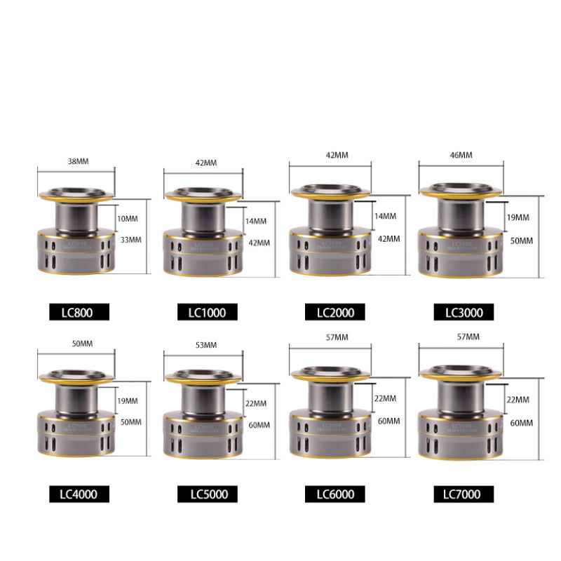 2pc Wholesale of all-metal large-size bevel line cup lure spinning reel