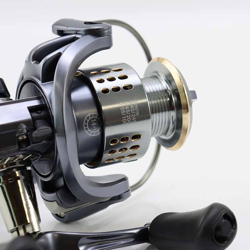 2 pcs double rocker metal spinning reel fishing reel