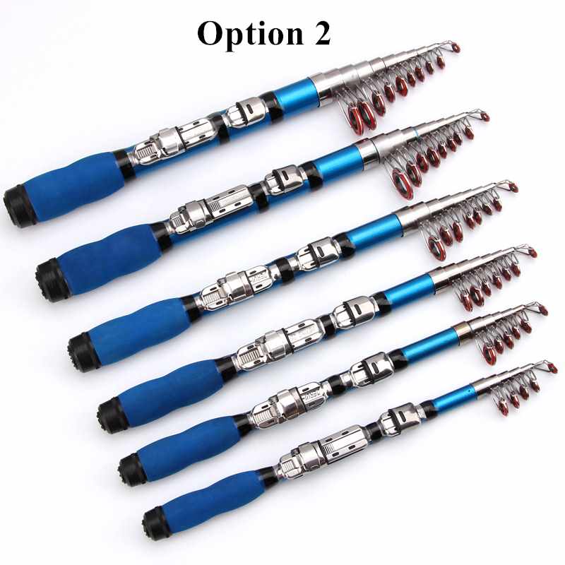 2pcs Ultra short fiberglass telescopic rod